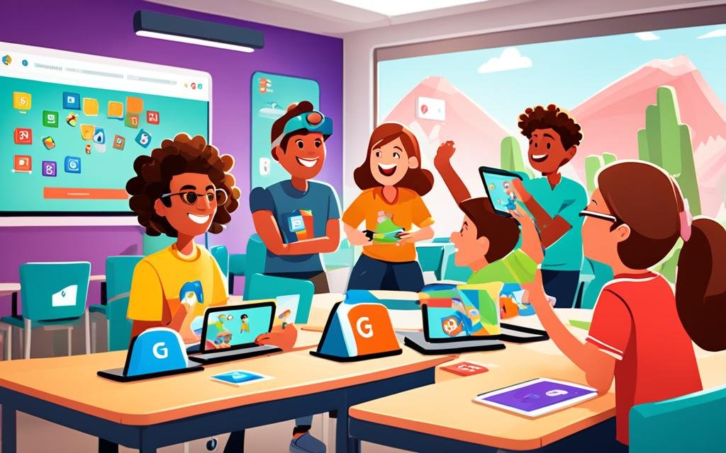 student engagement in Google Classroom6x games
