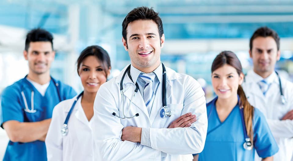 A group of doctor in Medical Scrubs