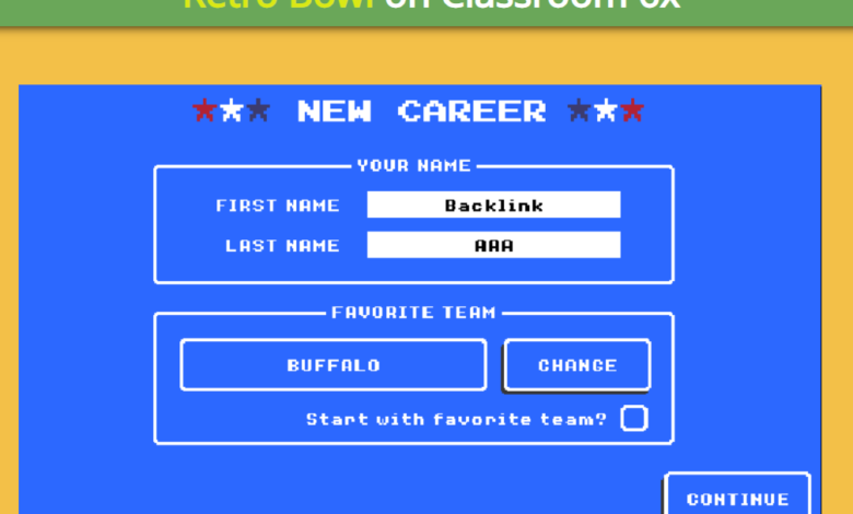 Retro Bowl Unblocked Google Classroom 6X