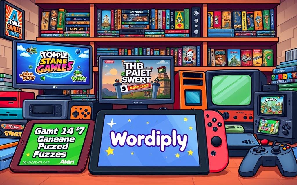 diverse game collection