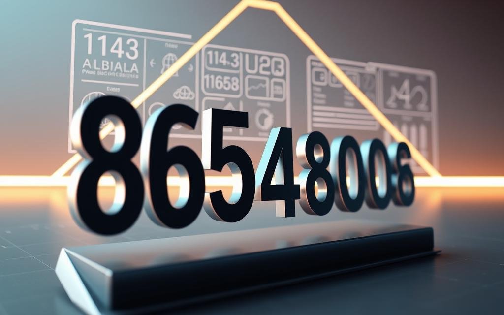 A detailed diagram showcasing the intricate components of the phone number 8653436086. The foreground features a close-up of the number itself, rendered in a sleek, modern font with subtle gradient effects. The middle ground depicts various data visualizations and analytical charts, presenting insights into the numerical patterns, frequencies, and potential meanings associated with this specific phone number. The background sets a minimalist, yet technologically-inspired scene, with soft lighting casting a warm glow and clean, geometric shapes framing the central elements. The overall atmosphere conveys a sense of thoughtful examination and discovery, inviting the viewer to delve deeper into the numeric analysis.
