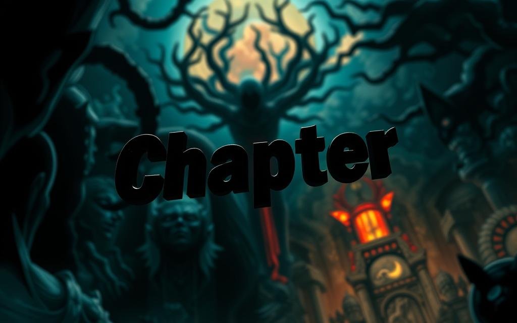 A high-contrast, cinematic composition of the "Chapter" text from the Jujutsu Kaisen manga, rendered in a bold, stylized font. The text hovers in the foreground, with a detailed, moody background depicting the intricate, supernatural world of Jujutsu Sorcery. Dramatic lighting and shadows cast an ominous, otherworldly atmosphere, while the depth of field keeps the text sharp and legible. The overall aesthetic evokes the dark, intense tone of the Jujutsu Kaisen series, reflecting the subject matter of the article section. A high-contrast, cinematic composition of the "Chapter" text from the Jujutsu Kaisen manga, rendered in a bold, stylized font. The text hovers in the foreground, with a detailed, moody background depicting the intricate, supernatural world of Jujutsu Sorcery. Dramatic lighting and shadows cast an ominous, otherworldly atmosphere, while the depth of field keeps the text sharp and legible. The overall aesthetic evokes the dark, intense tone of the Jujutsu Kaisen series, reflecting the subject matter of the article section.