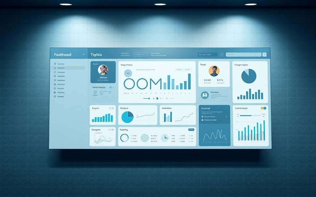 A sleek, minimalist dashboard interface for the powerful 8008397416 tool. In the foreground, a large central display showcases real-time data and analytics, surrounded by a clean grid of customizable widgets. The middle ground features intuitive controls and settings, with a sophisticated color palette of blues, grays, and whites. The background has a subtle grid pattern, creating a sense of depth and structure. Muted lighting casts a professional, high-tech atmosphere, while camera angles emphasize the dashboard's seamless integration and user-friendly design. This interface empowers users to effortlessly unlock the full potential of the 8008397416 system.